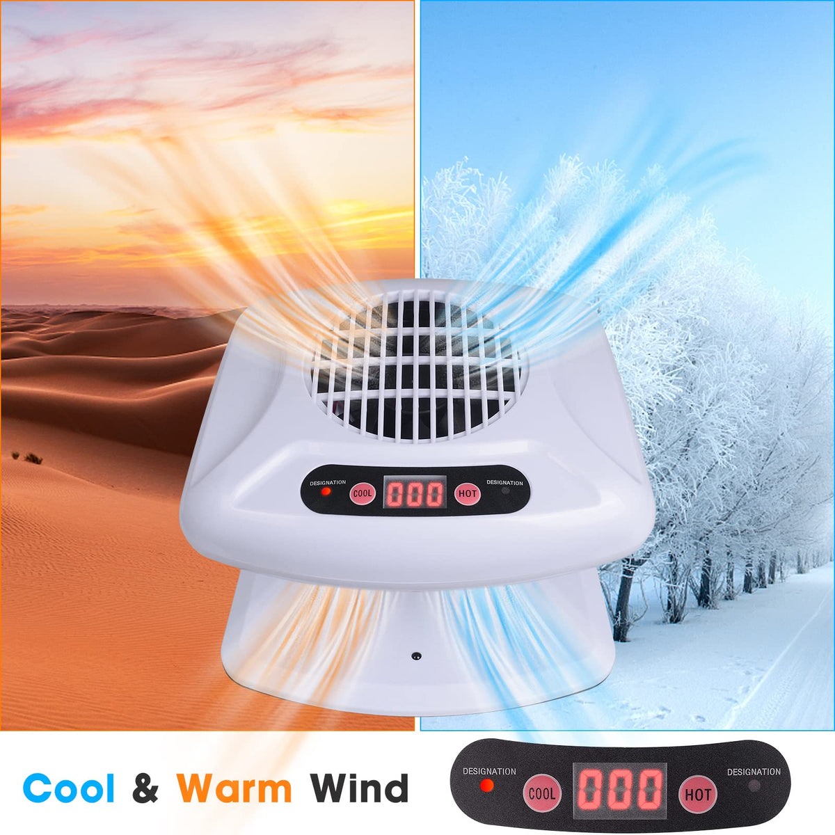Gegong 300W Air Nail Dryer with Automatic Sensor, Warm and Cool Air