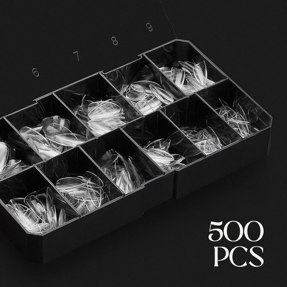 Apres Gel-X Soft Gel Tips Natural Almond 500pc Box