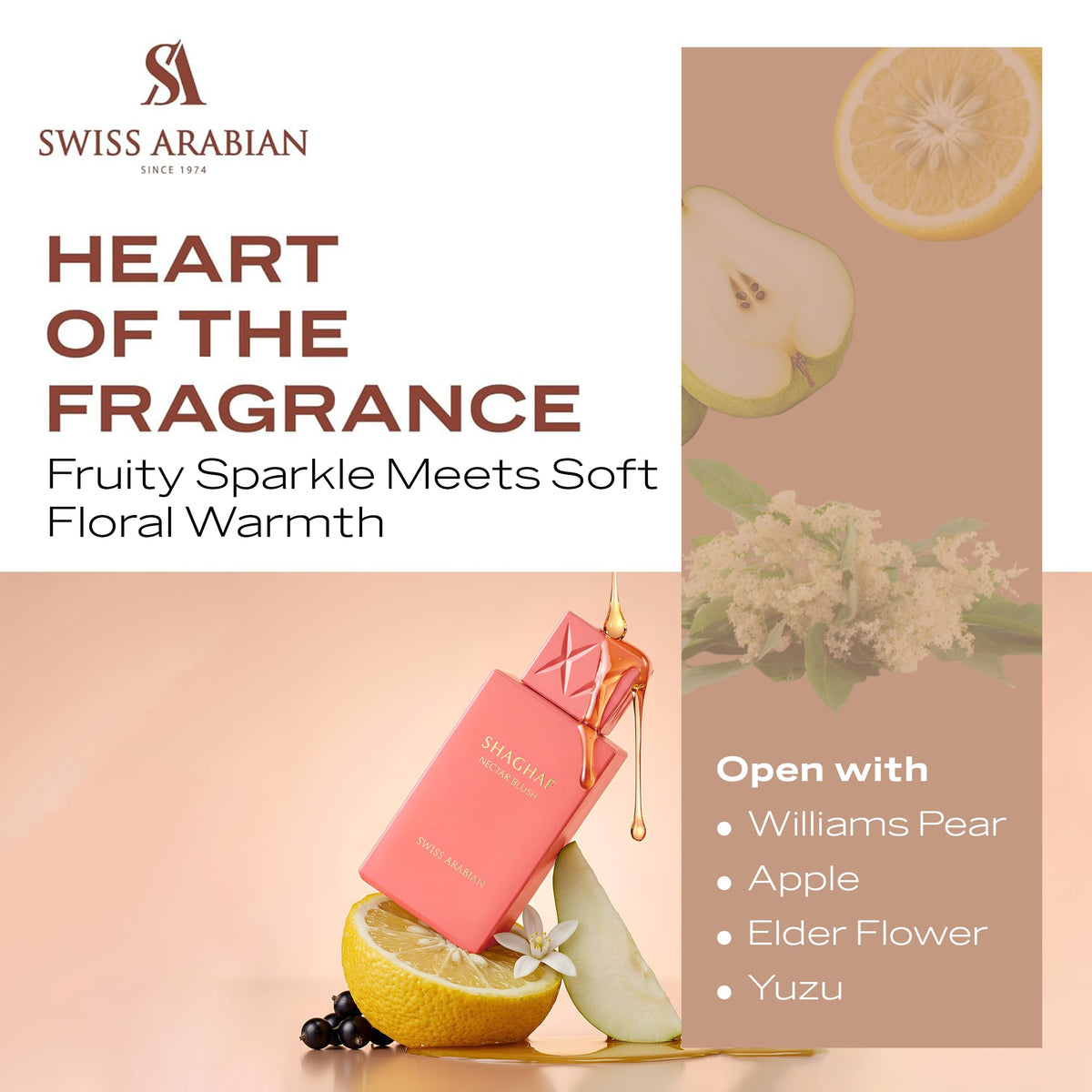 Swiss Arabian Shaghaf Oud Nectar Blush Eau de Parfum 75 ml