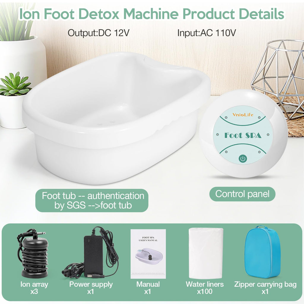 Ionic Foot Bath Detox Machine with 3 Ionic Arrays