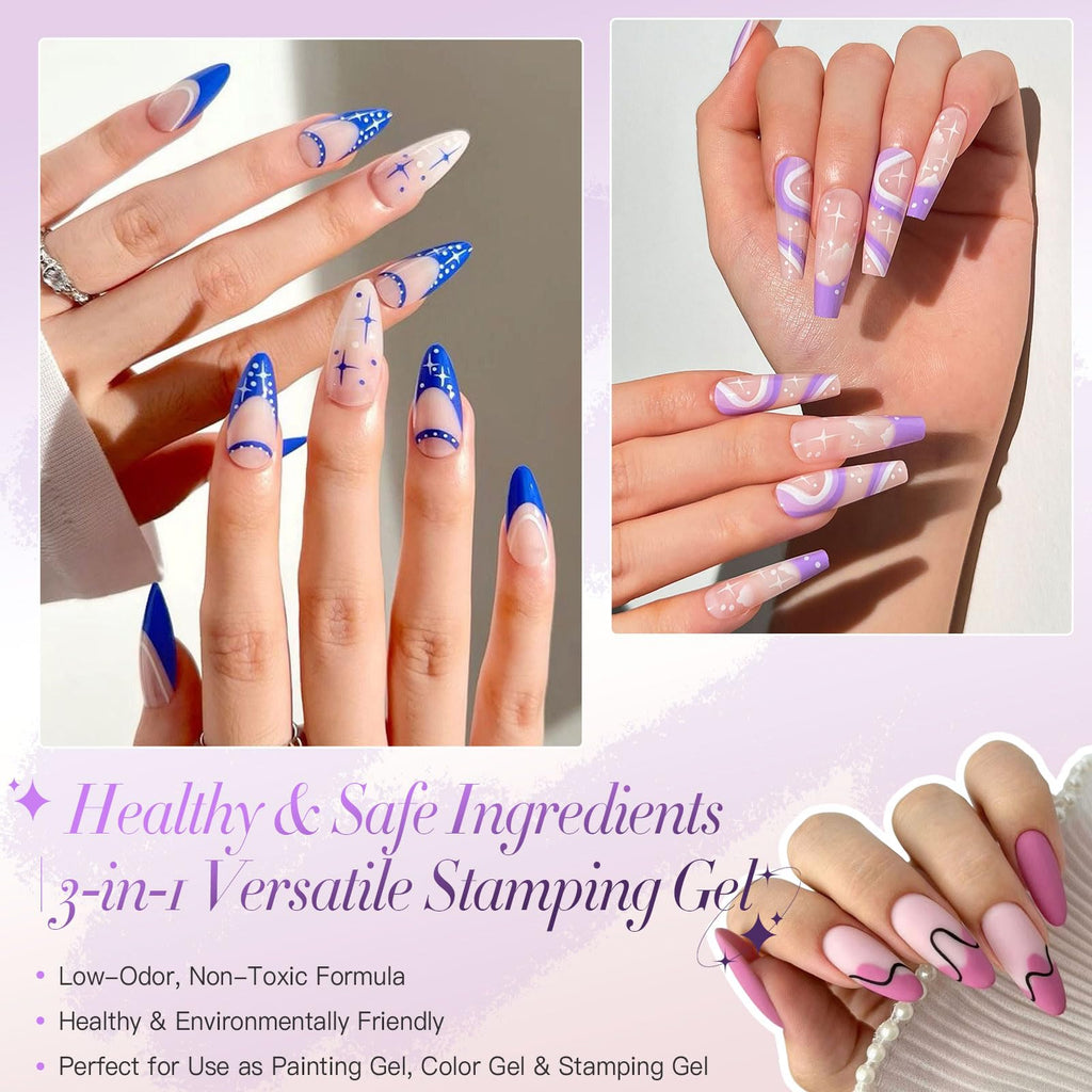 Biutee Nail Stamping Gel Polish Set