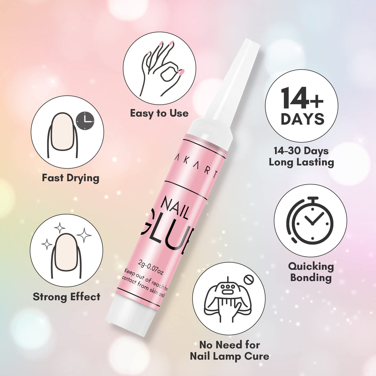 Makartt Super Strong Nail Glue for Press-Ons and Nail Art