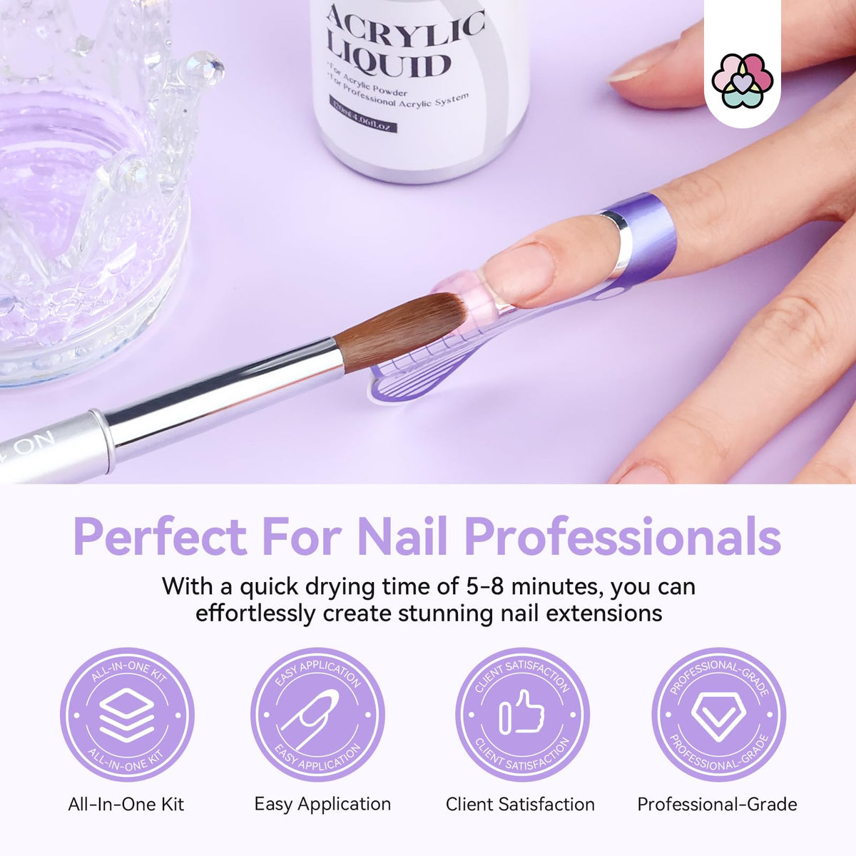 SAVILAND Professional Acrylic Nail Kit with Drill and Essential Nail Tools