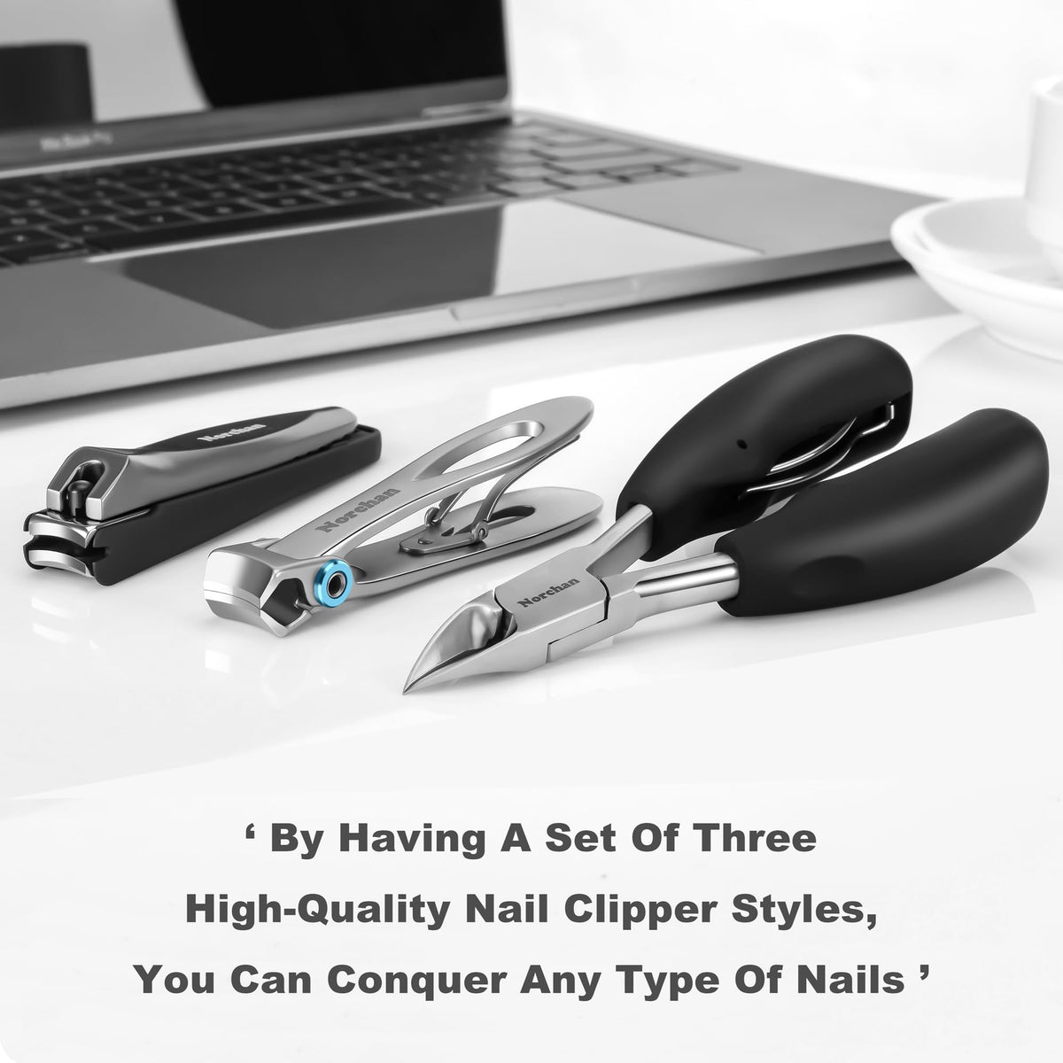 5-Piece 420J2 Stainless Steel Nail Clipper Set with Nail File