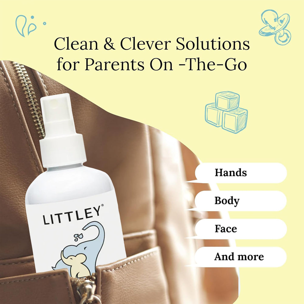 Littley Infant & Toddler Hand Cleanser HOCl Spray, 8 oz