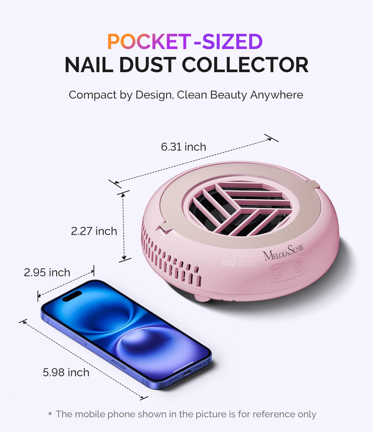 MelodySusie HProA Pocket-Sized Nail Dust Collector
