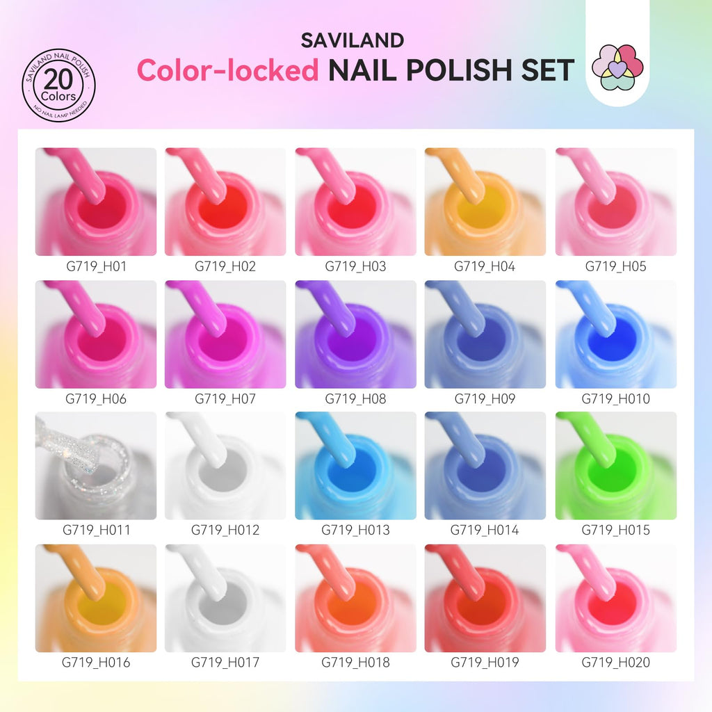 SAVILAND Macaron Quick-Dry Nail Polish Set