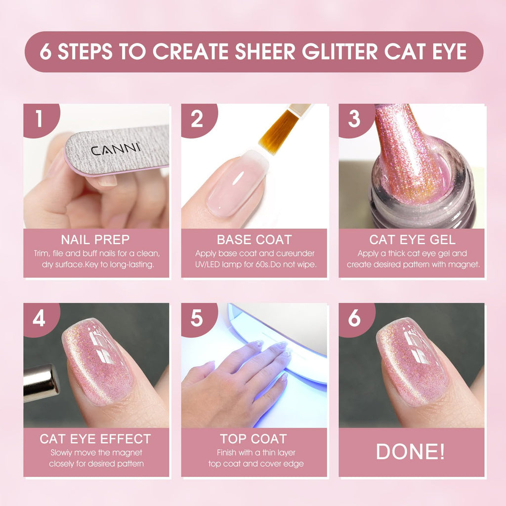 CANNI 8-Piece 9 ML Gel Nail Polish Set