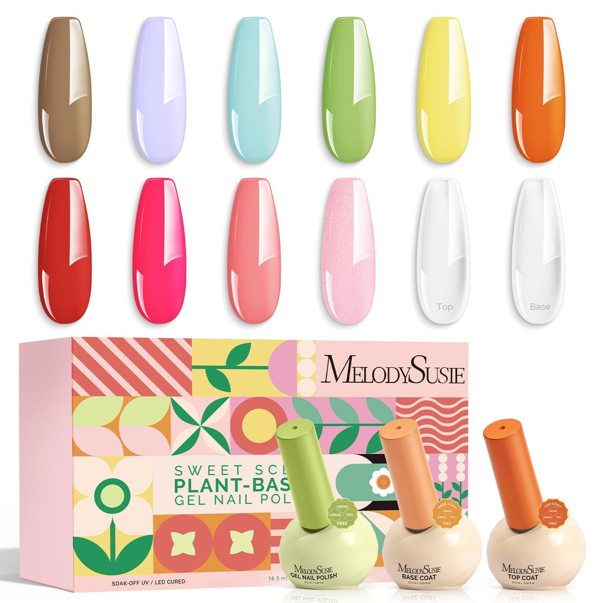 MelodySusie HEMA-Free Plant-Based Gel Nail Polish