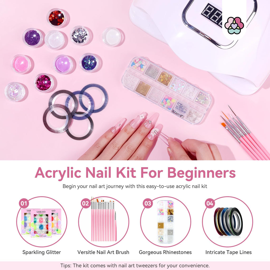 Saviland Acrylic Nail Kit for Beginners