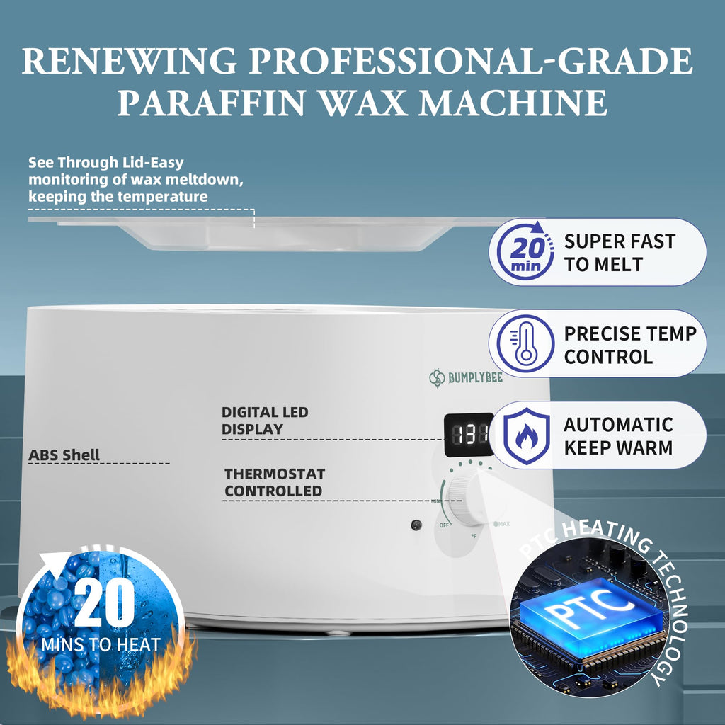 BUMPLYBEE 3500ml Paraffin Wax Machine for Hands, Feet and Elbows
