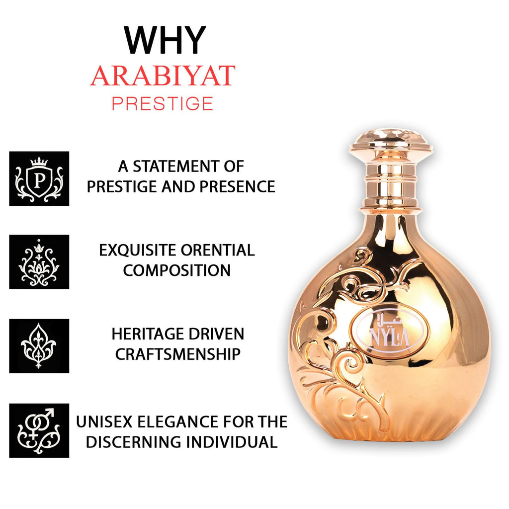 Arabiyat Prestige Nyla Eau de Parfum for Women, 2.7 fl oz