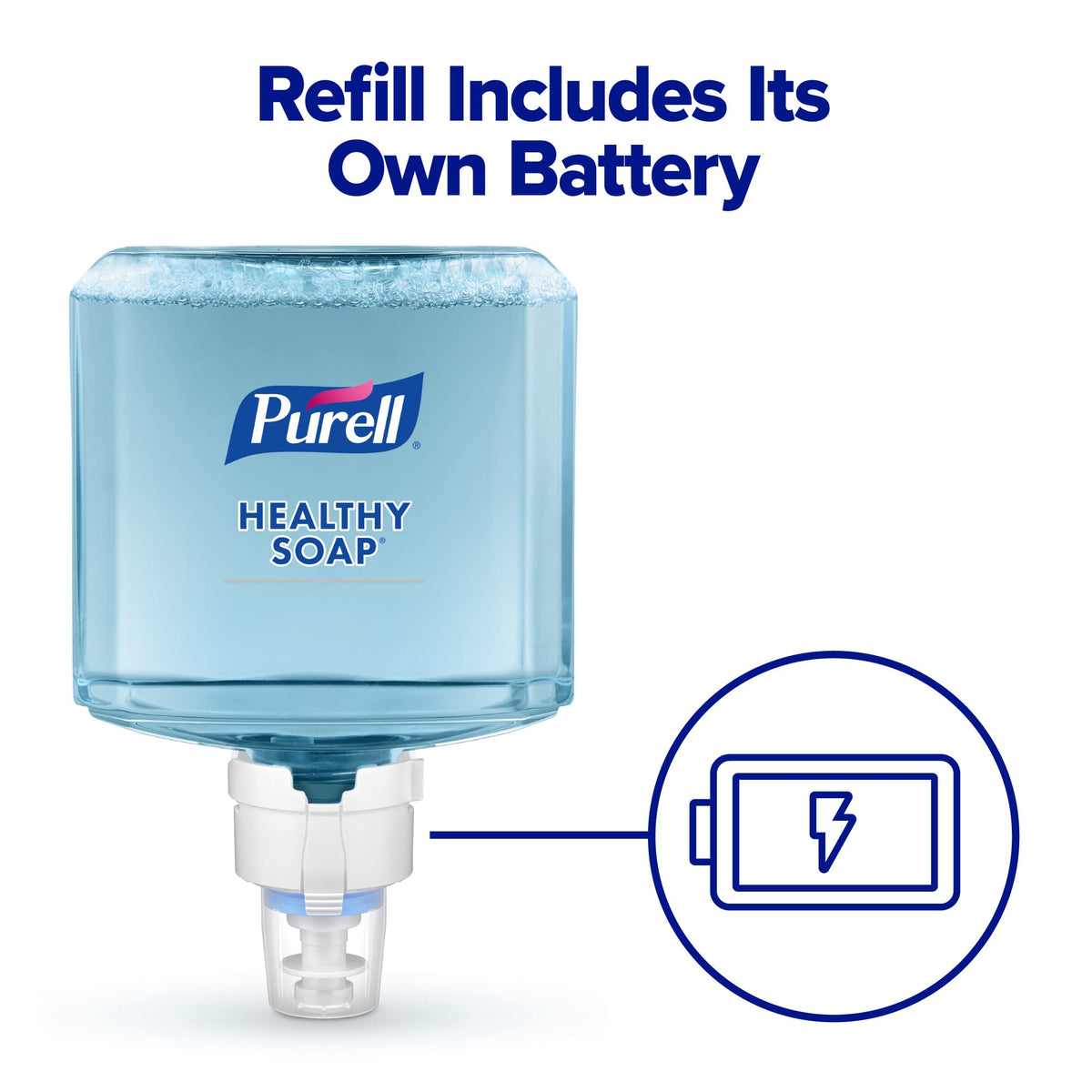 PURELL ES8 Healthy Soap 0.5% BAK Antimicrobial Foam Refills, 2 x 1200 mL