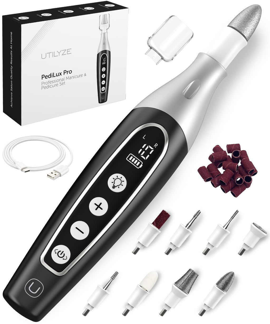 UTILYZE PediLux Pro Cordless Electric Manicure & Pedicure Kit