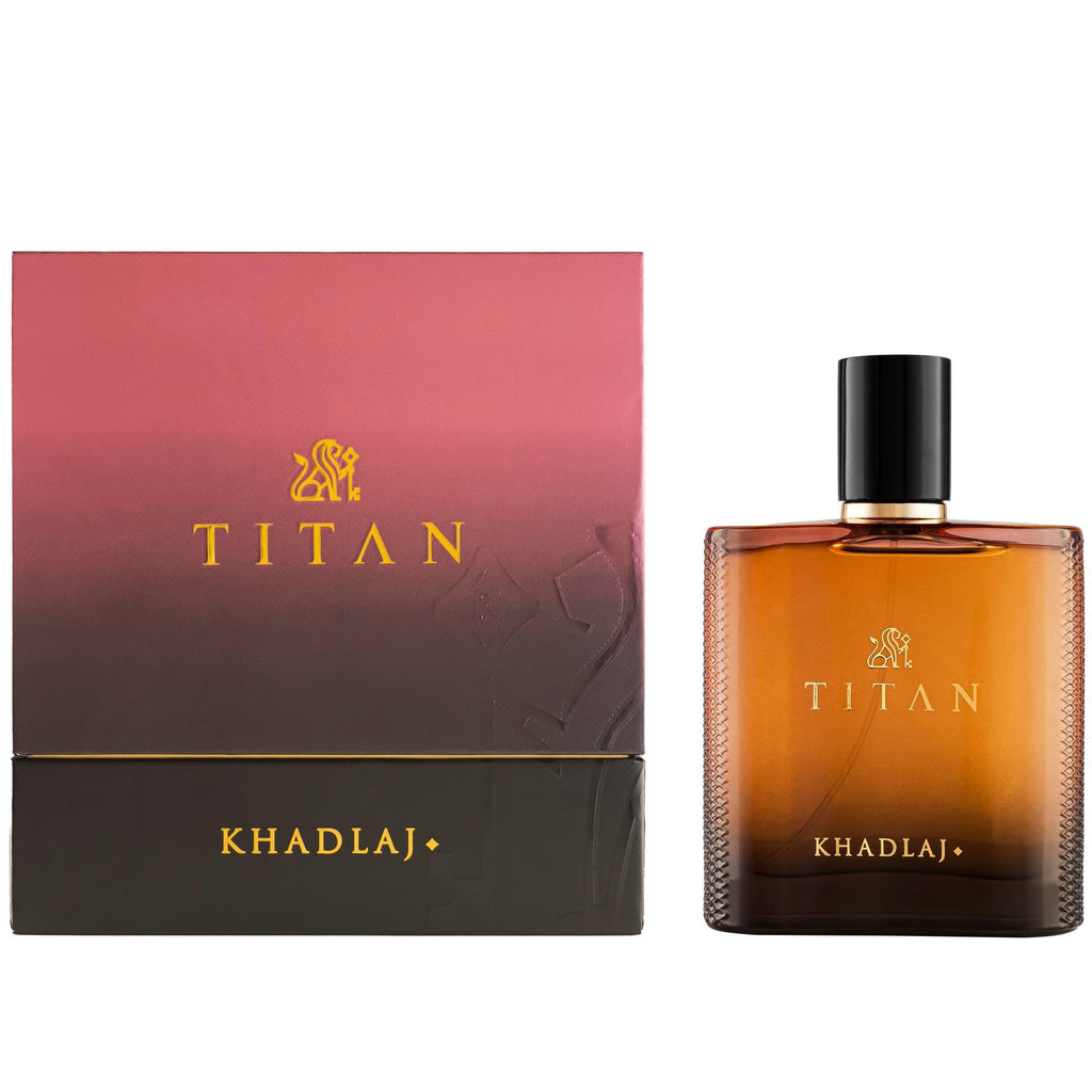 Khadlaj Titan Eau de Parfum Spray for Men, Citrus Spicy Amber, 100ml