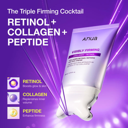 ANUA Collagen Retinol Gua Sha Neck & Face Firming Cream