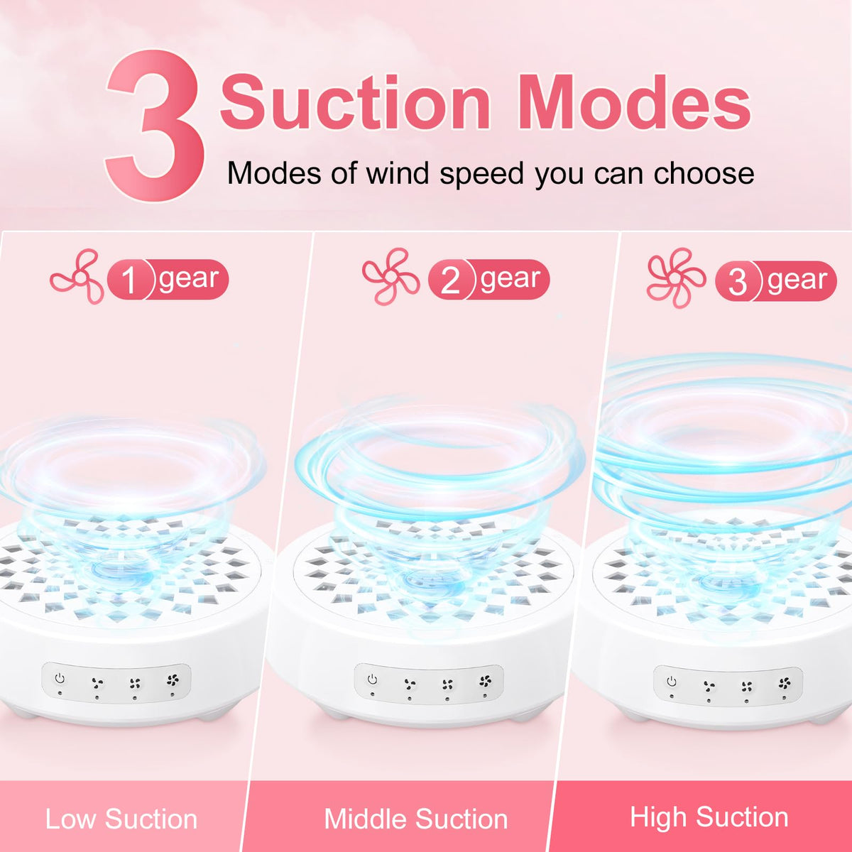 Professional Nail Dust Collector with Quiet Suction and Reusable Filter