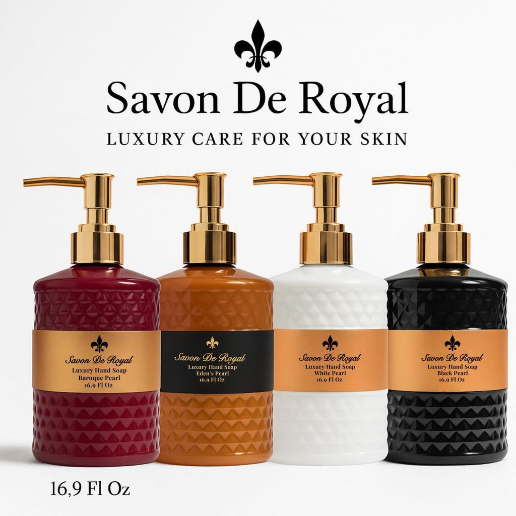 Savon De Royal Luxury Liquid Hand Soap, Jasmine Vanilla Sandalwood