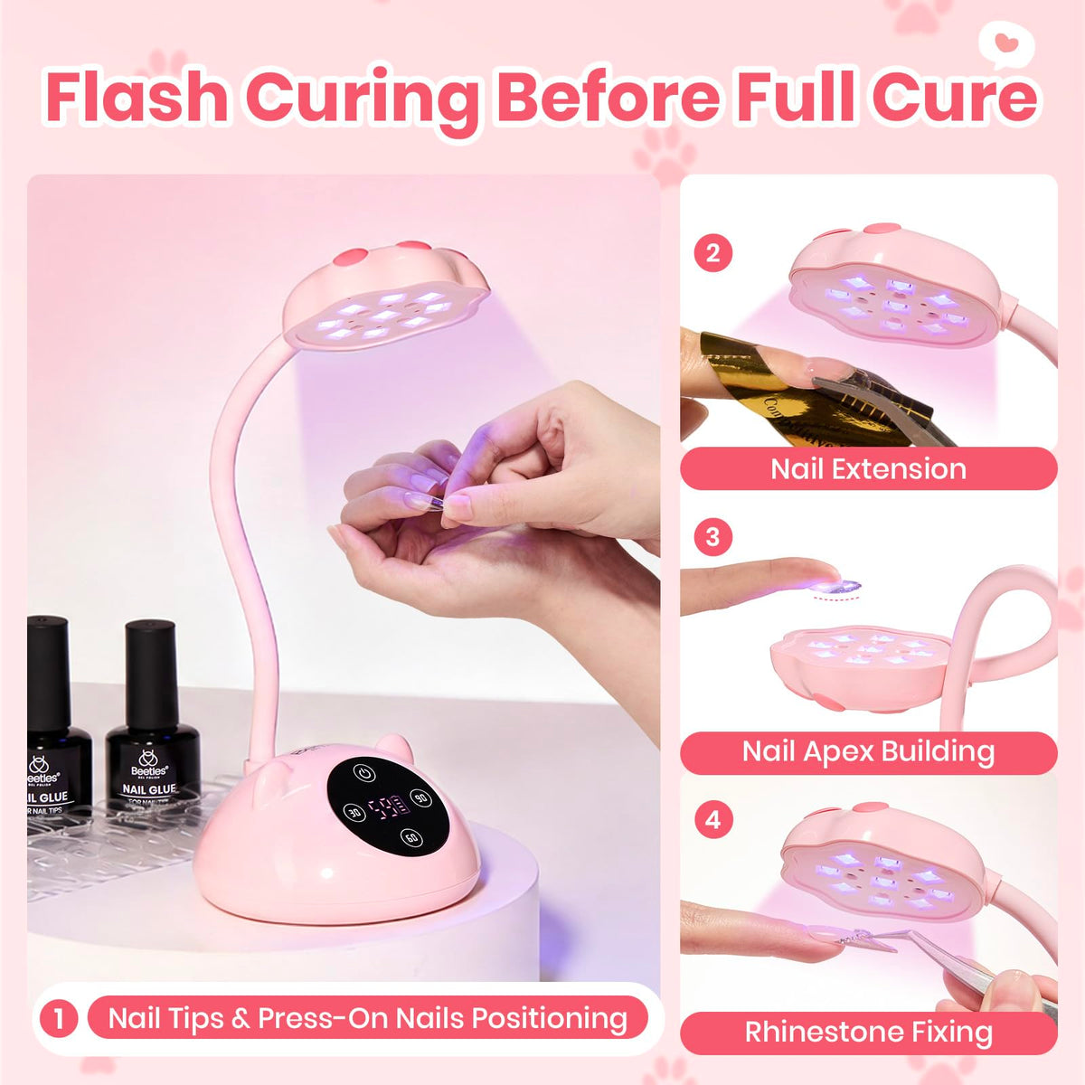 Meowgic Mini Cordless UV LED Nail Lamp