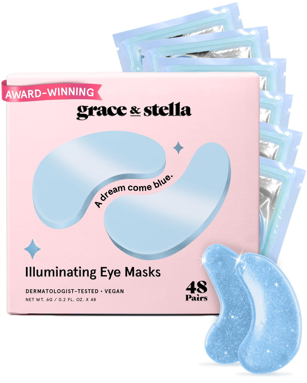 grace & stella Vegan Under Eye Patches with Niacinamide