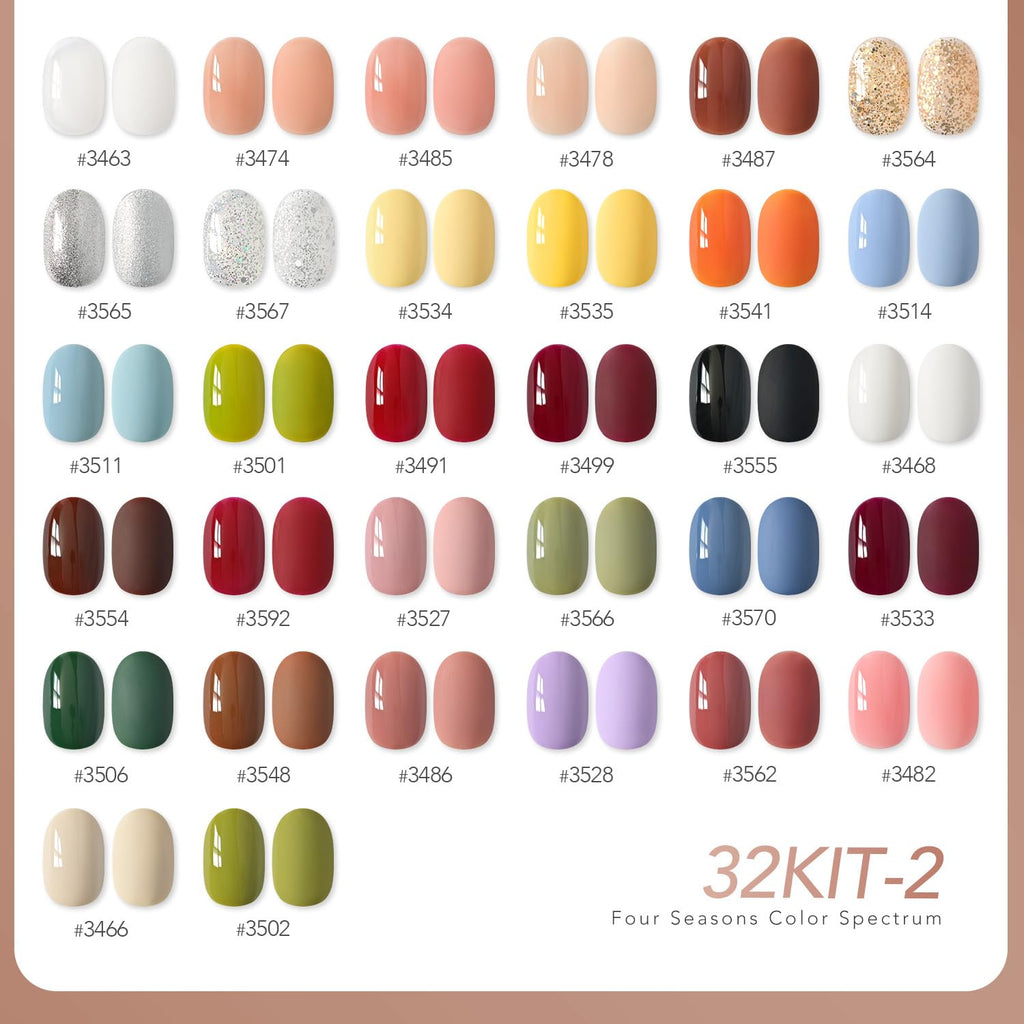 GAOY Gel Nail Polish Kit with UV LED Lamp