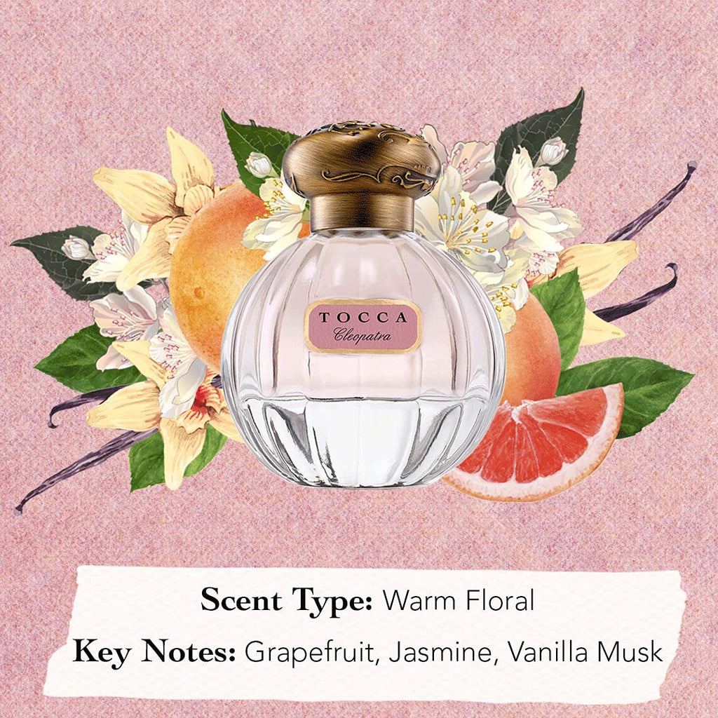 TOCCA Cleopatra Perfume for Women - Warm Floral Fragrance Spray