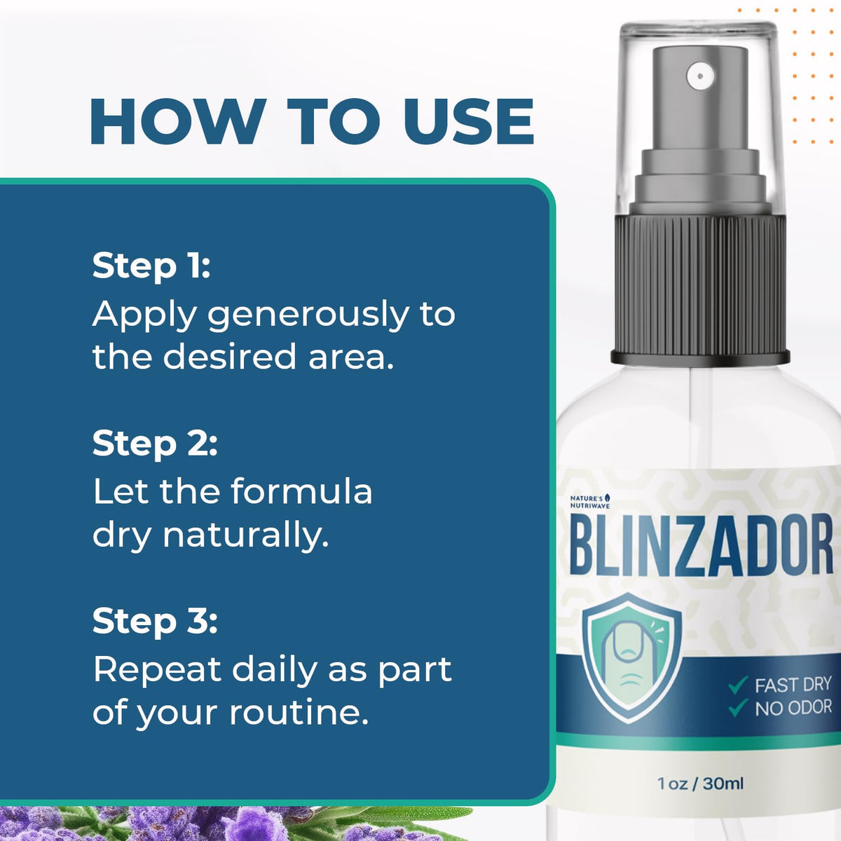 Blinzador Plant-Based Foot & Nail Spray