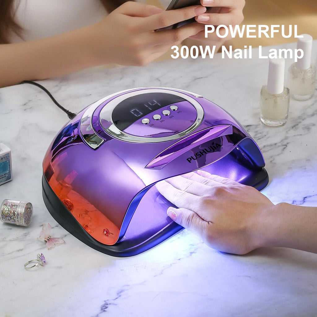 300W Professional Nail Lamp with 72 LEDs, Motion Sensor and 4 Timers