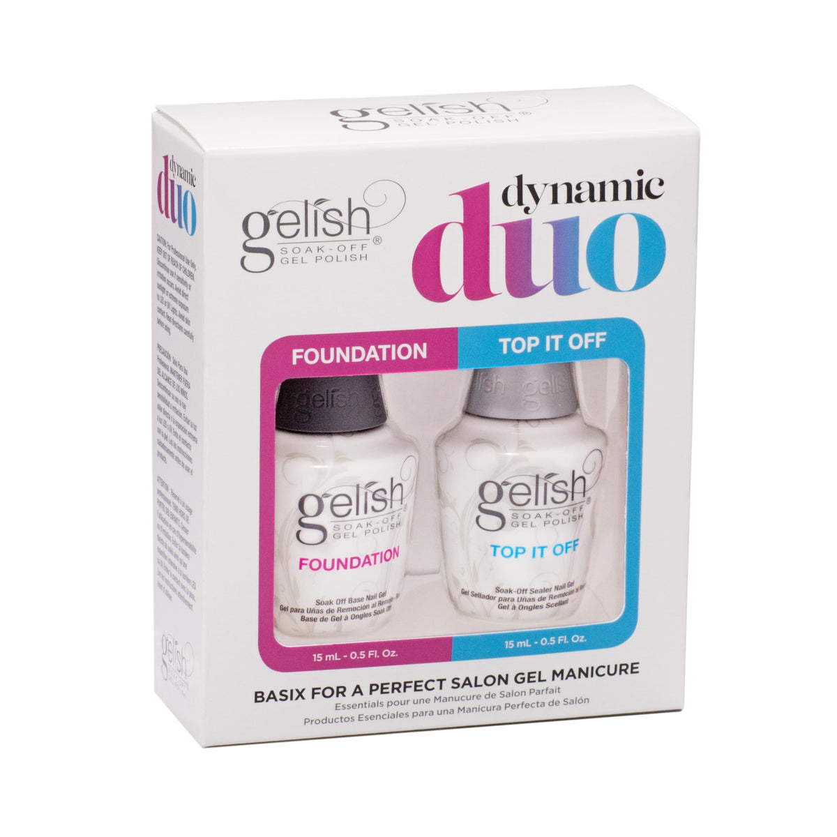 Gelish Dynamic Duo Foundation Base & Top It Off Sealer Gel Set