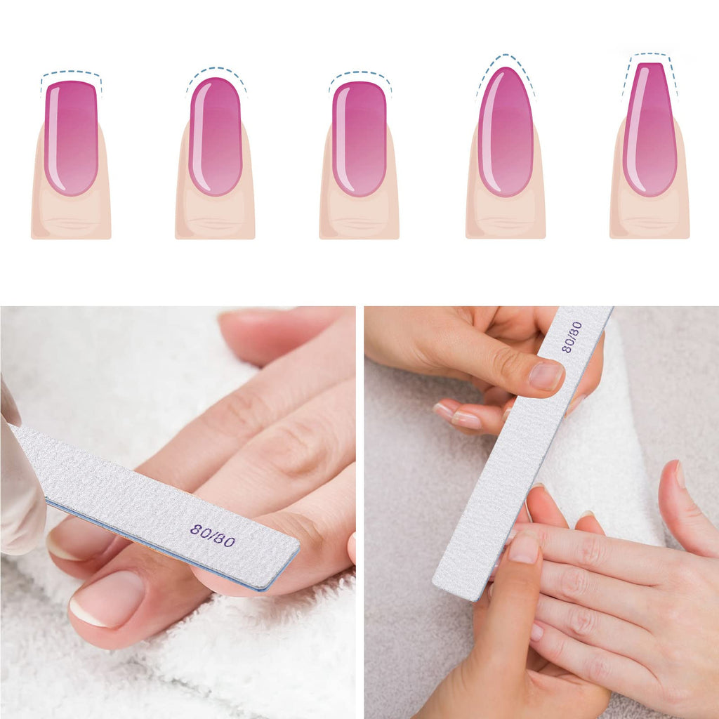 Reusable Double-Sided Emery Nail Files for Manicure and Nail Care