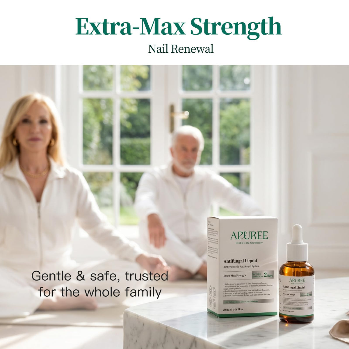 Apuree Extra Strength Toenail Fungus Treatment, 25% Undecylenic Acid + 1% Tolnaftate