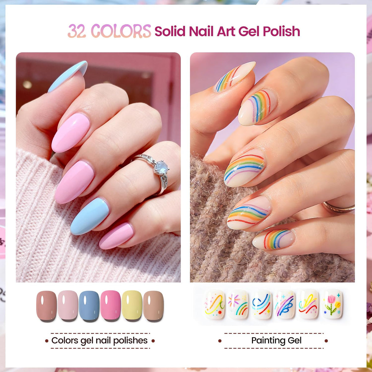 JODSONE Nail Art Gel Polish Painting Set