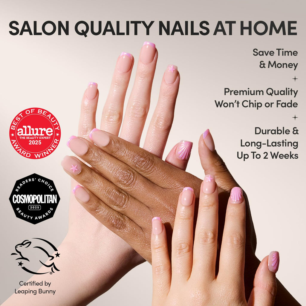 Glamnetic Press-On Nails Salon-Style Reusable Nail Kit