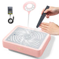 SAVILAND Nail Dust Collector with LED Lamp and Reusable Filter