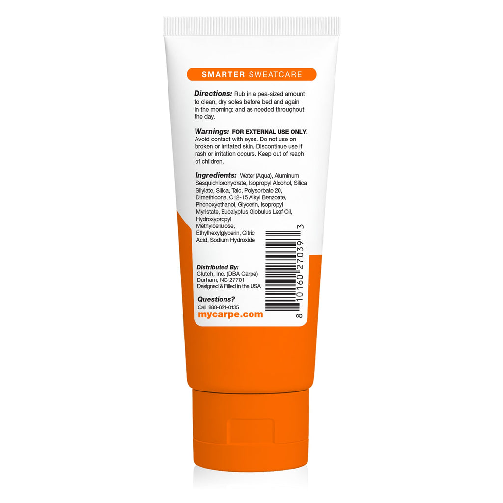 Carpe Sweat Absorbing Foot Lotion, 1.35 Fl Oz