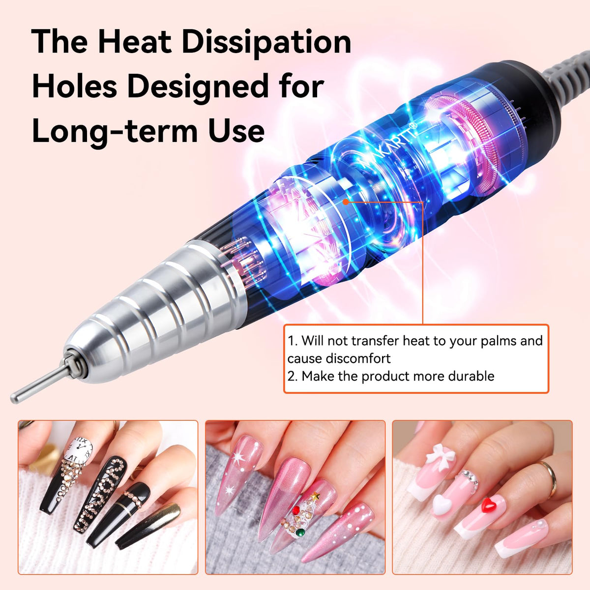 Makartt Replacement Nail Drill Handpiece for KUPA UP200