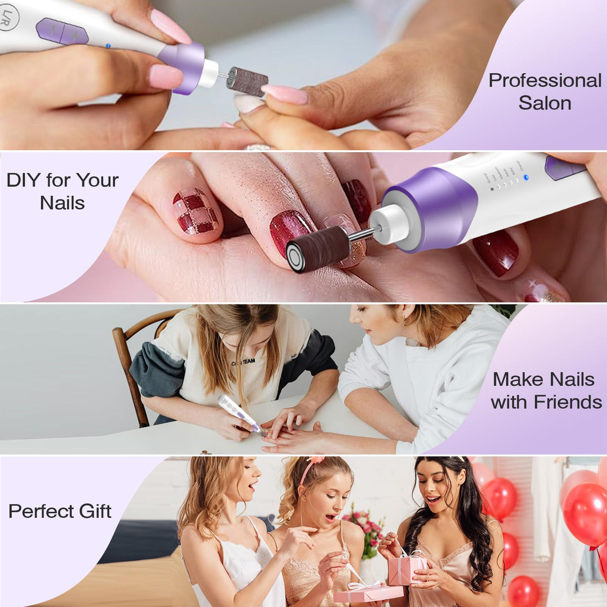 BlueSeaSky Cordless Electric Nail Drill Manicure and Pedicure Kit