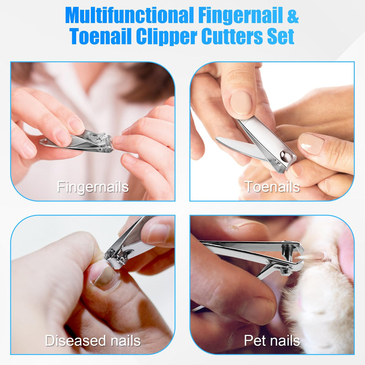 Portable Stainless Steel Nail Clippers