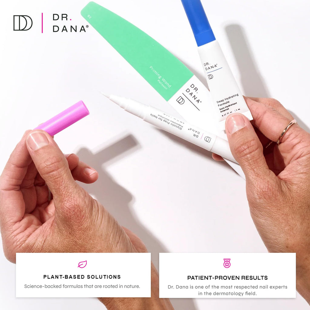 Dr. Dana Nail Repair Kit with Glycolic Acid for Stronger, Shiny Nails