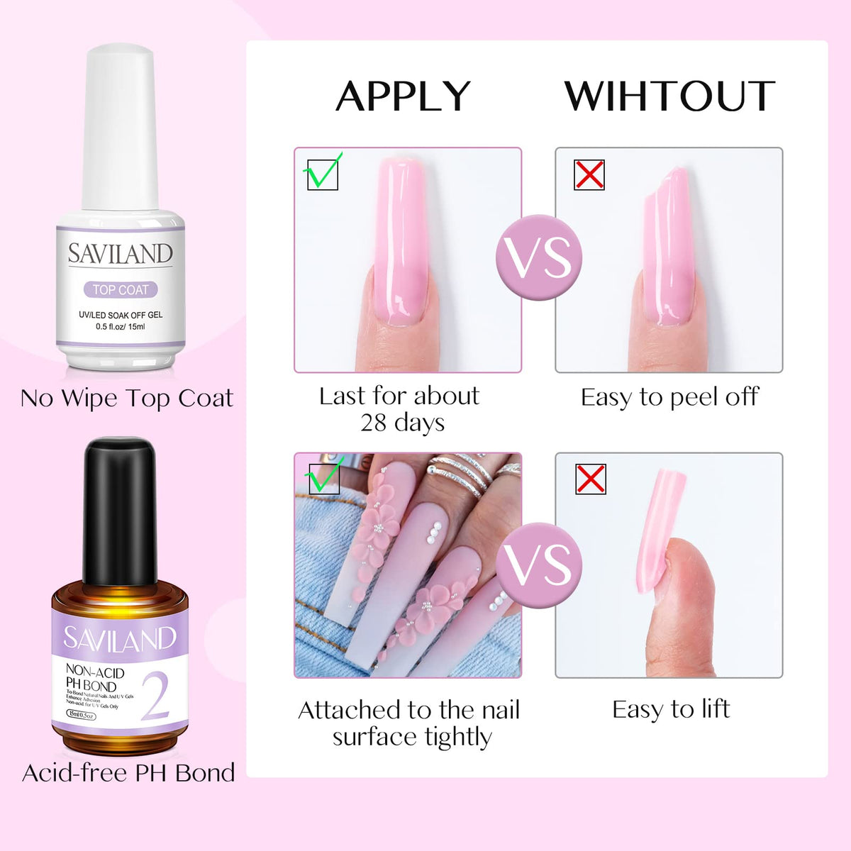 Saviland Acrylic Nail Kit with Drill for Beginners