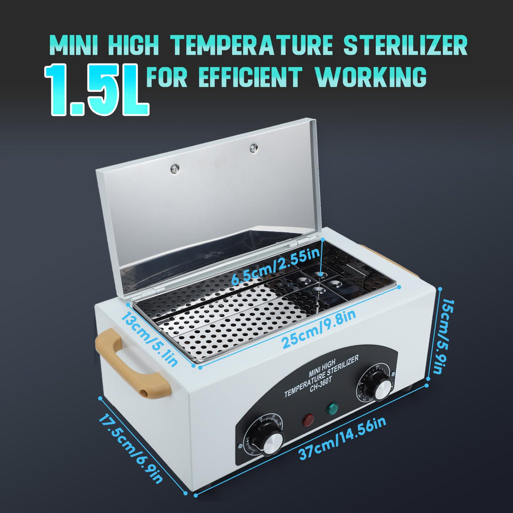 High Temperature Metal Tool Cleaning Box, 110V 300W, 1.5L Timer