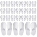 Juvale Disposable Guest Slippers, White, Medium, Pack of 24