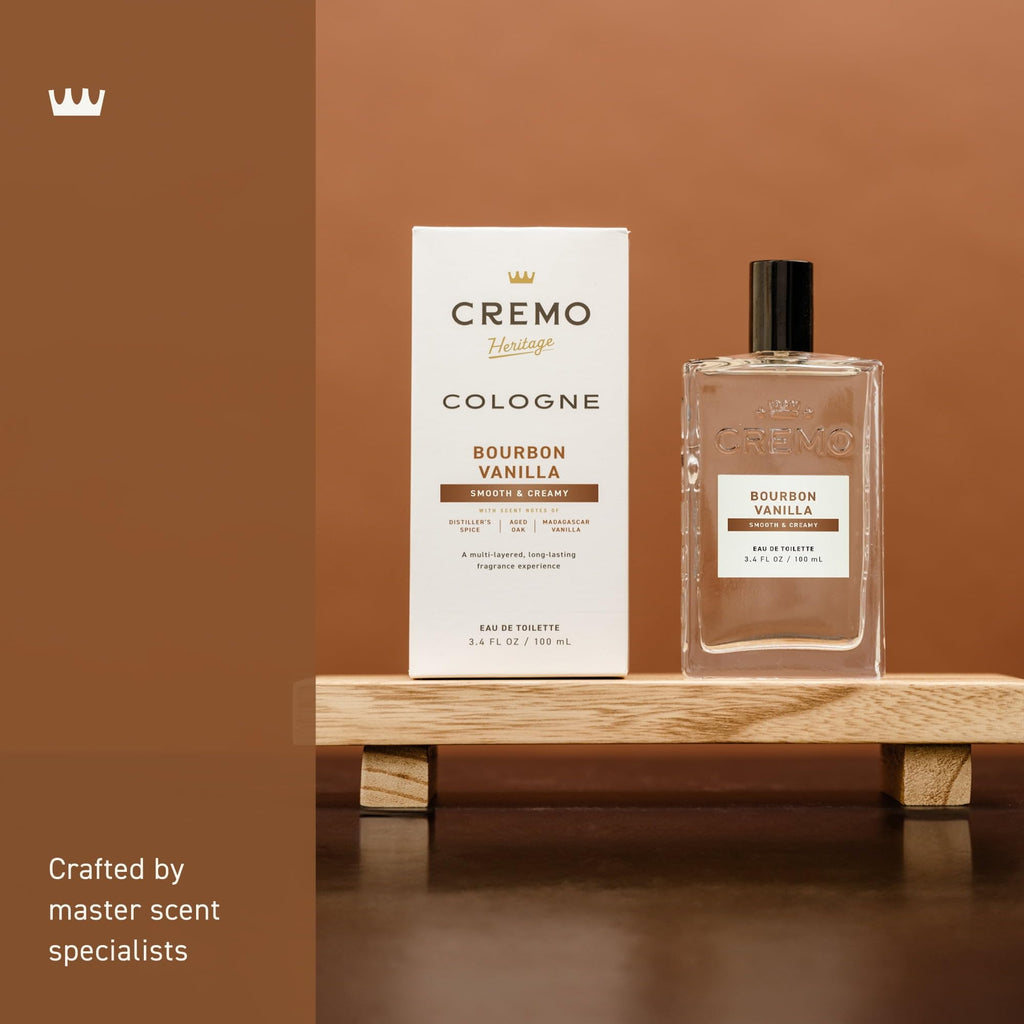 Bourbon Vanilla Cologne for Men with Distiller's Spices, Aged Oak and Vanilla