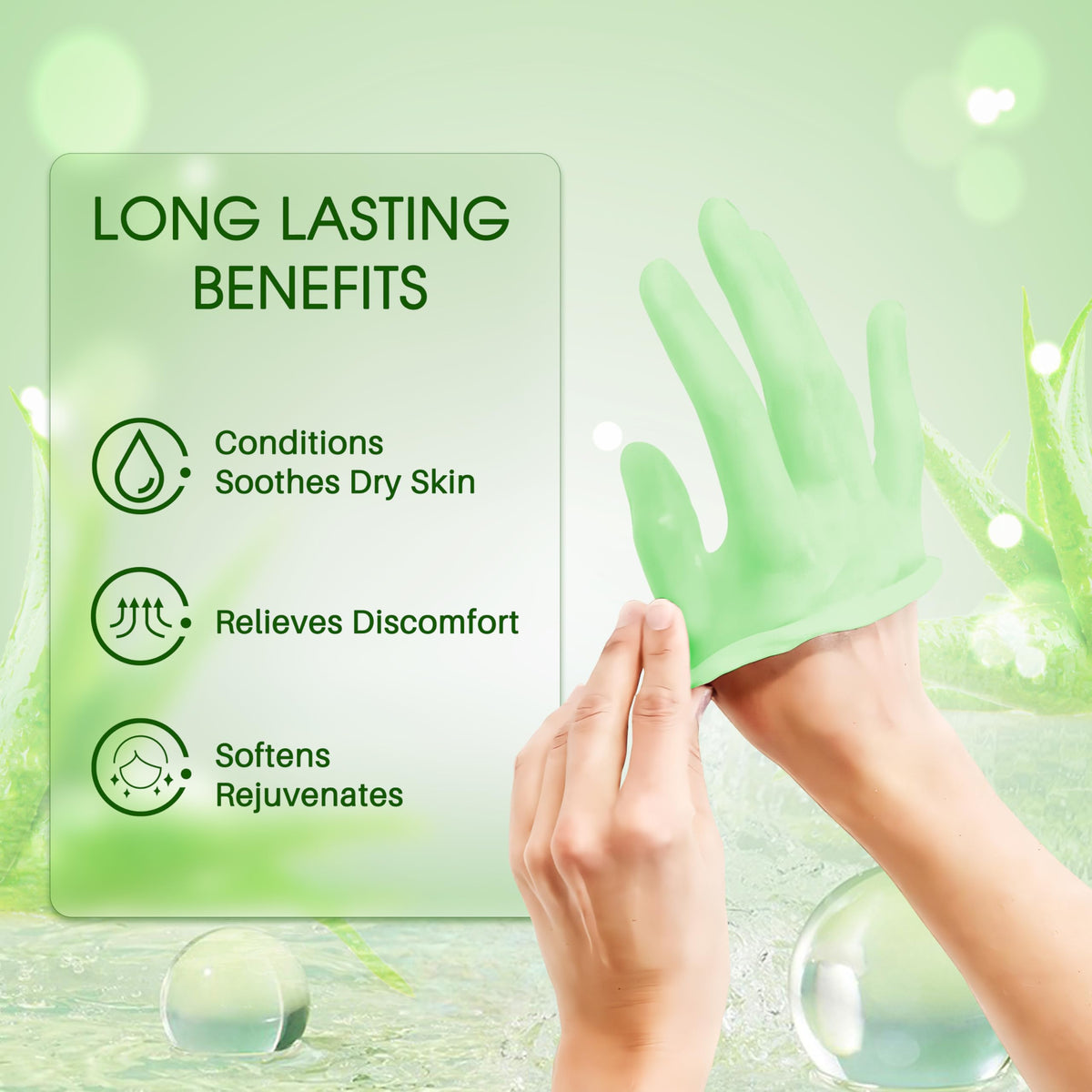 Achzzy Natural Aloe Scented Paraffin Wax Refills, 12-Pack