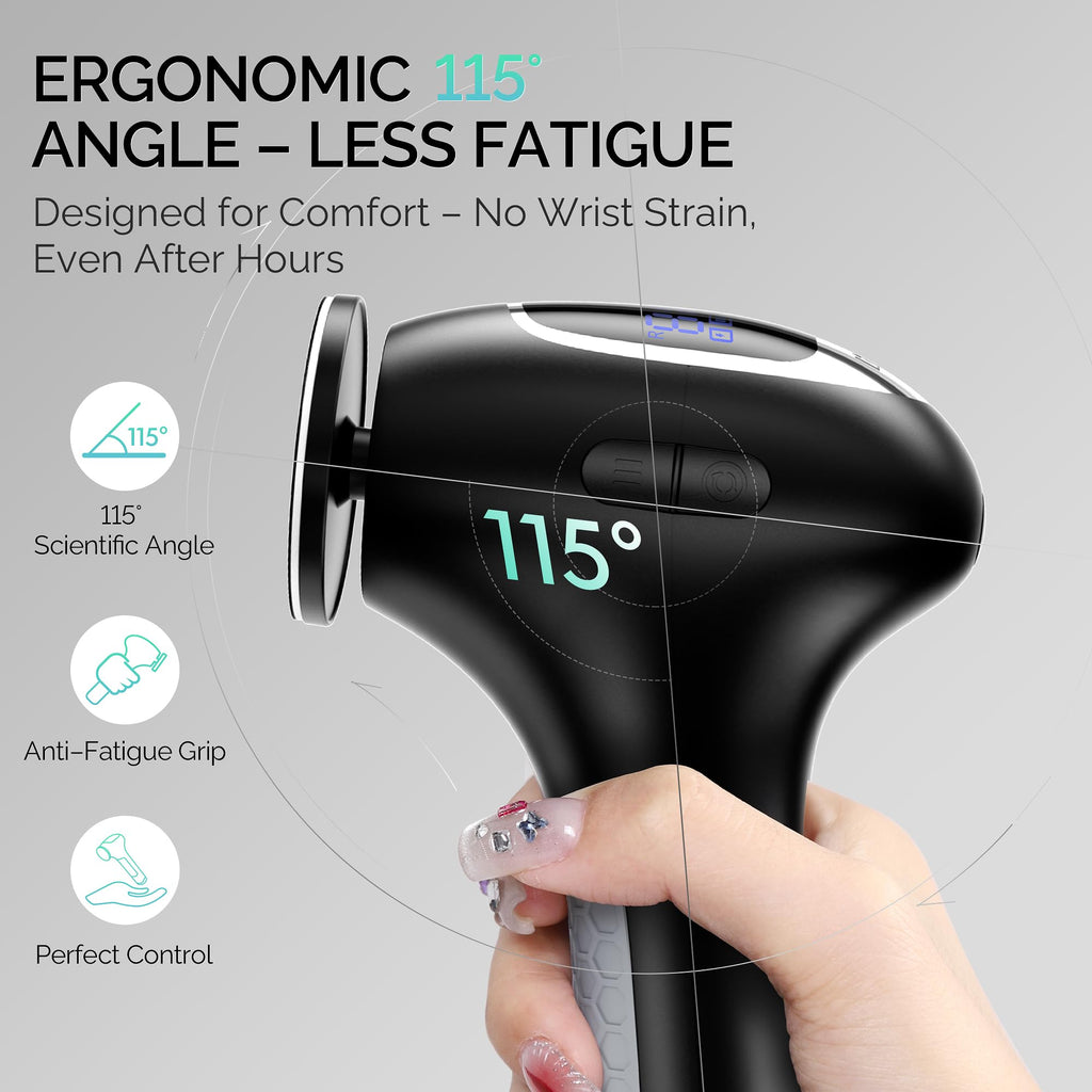 L'UGX Electric Callus Remover for Feet with 3 Speeds and LCD Display