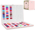 ROMALOVE Nail Display Book with 120 Transparent Nail Polish Swatches