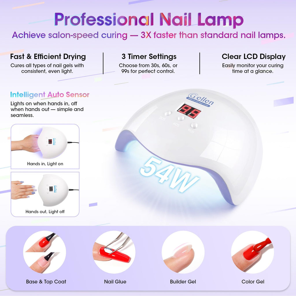 GELLEN Gel Nail Polish Set for DIY Manicures