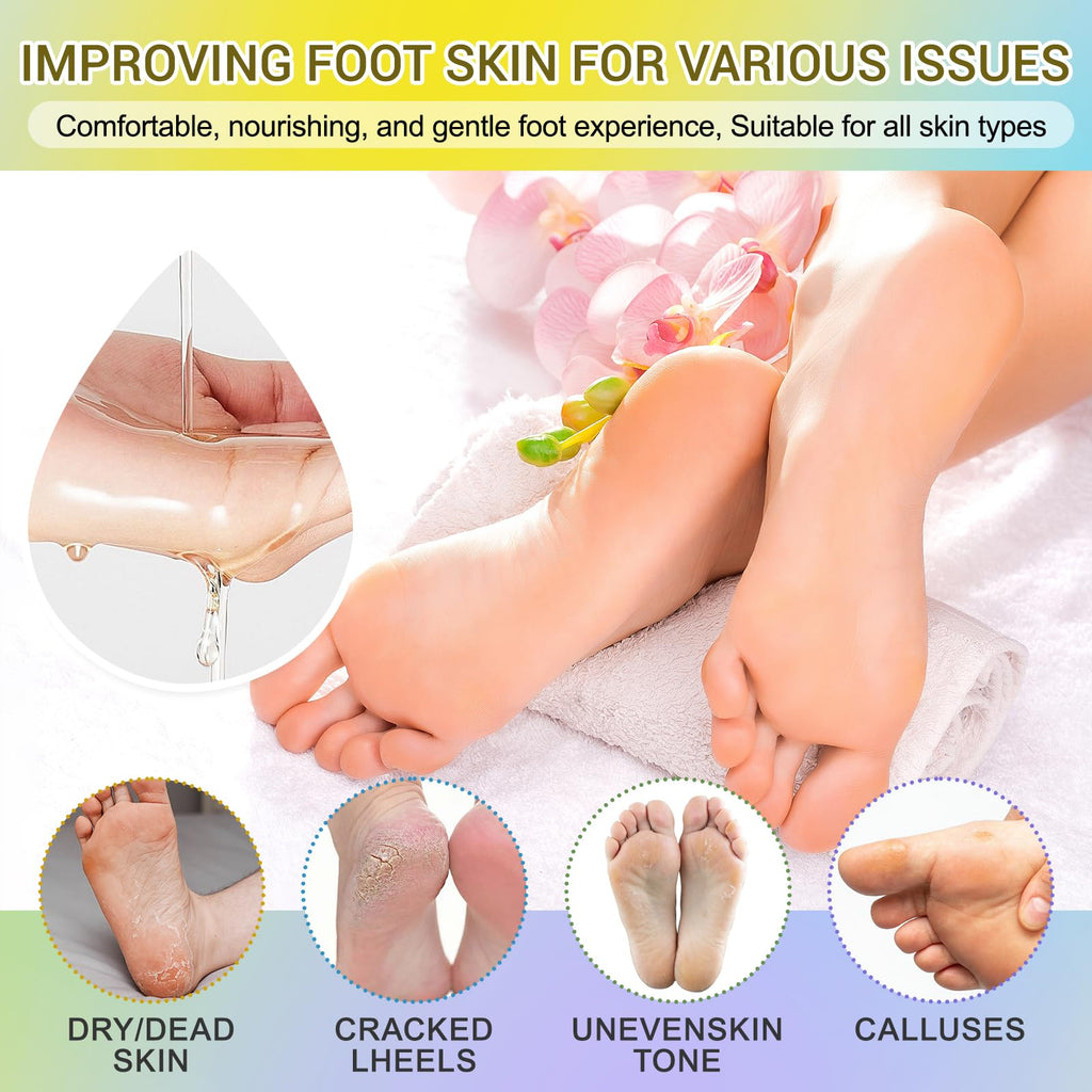 Moisturizing and Exfoliating Foot Care Masks for Dry, Rough Feet