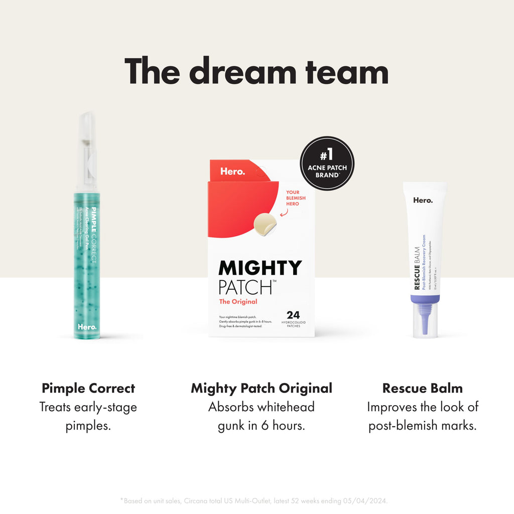 Mighty Patch Hero Cosmetics Original Hydrocolloid Acne Pimple Patches