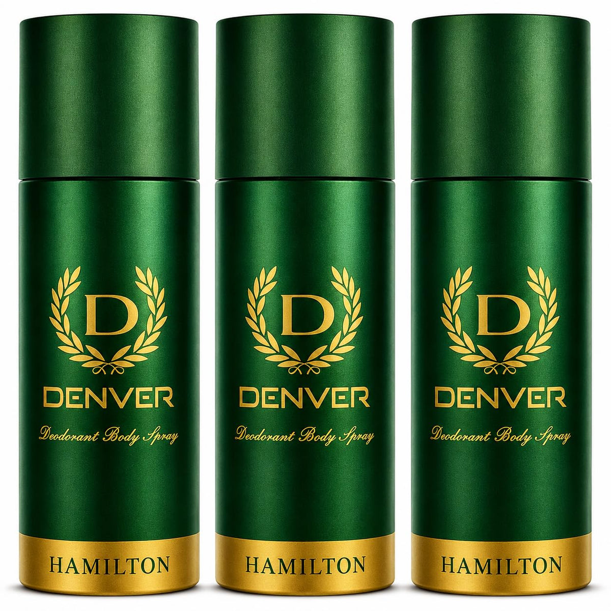 Denver Hamilton Deodorant Body Spray for Men, 5 oz, 3-Pack